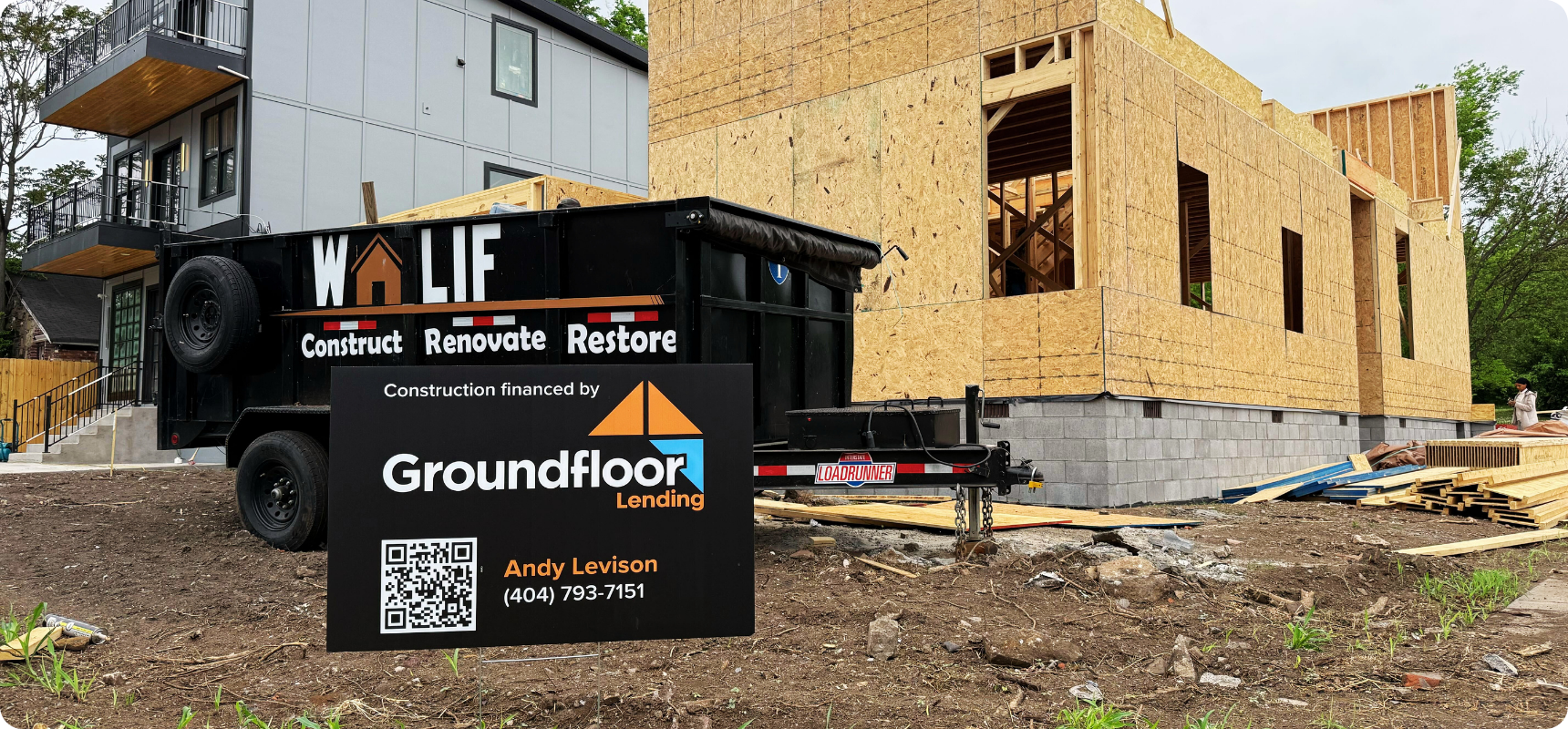 Andy Levison - Yard Sign - Worksite